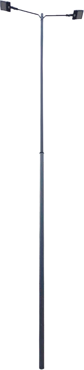 Poste telescópico para iluminación víal
